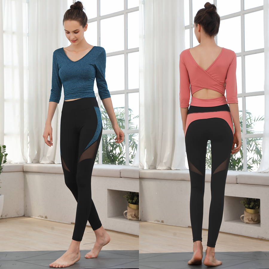 Yoga Clothing 2023 Spring Summer New Suit Women With Chest Cushion Superior Temperament Fashion End Sports Fitness Net Red-Taobao