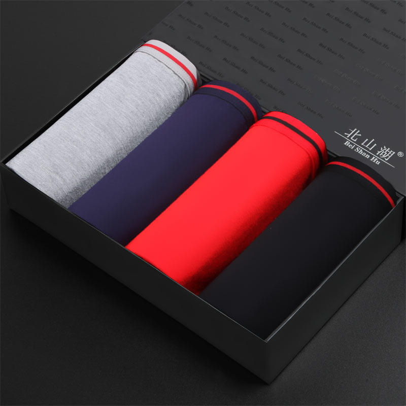 North Mountain Lake Men's Underwear Triangle Pants Slim BREATHABLE BAMBOO FIBER SEXY NARROW SIDE SLIM EDGE TRIANGLE MID-WAIST SHORTS