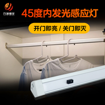 LED Induction wardrobe light Open door light wine cabinet light Automatic wardrobe cabinet switch light Cloakroom shoe cabinet light