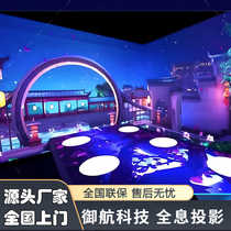 5d immersive holographic projection ground wall interactive restaurant bar ktv exhibition hall banquet outdoor indoor cave