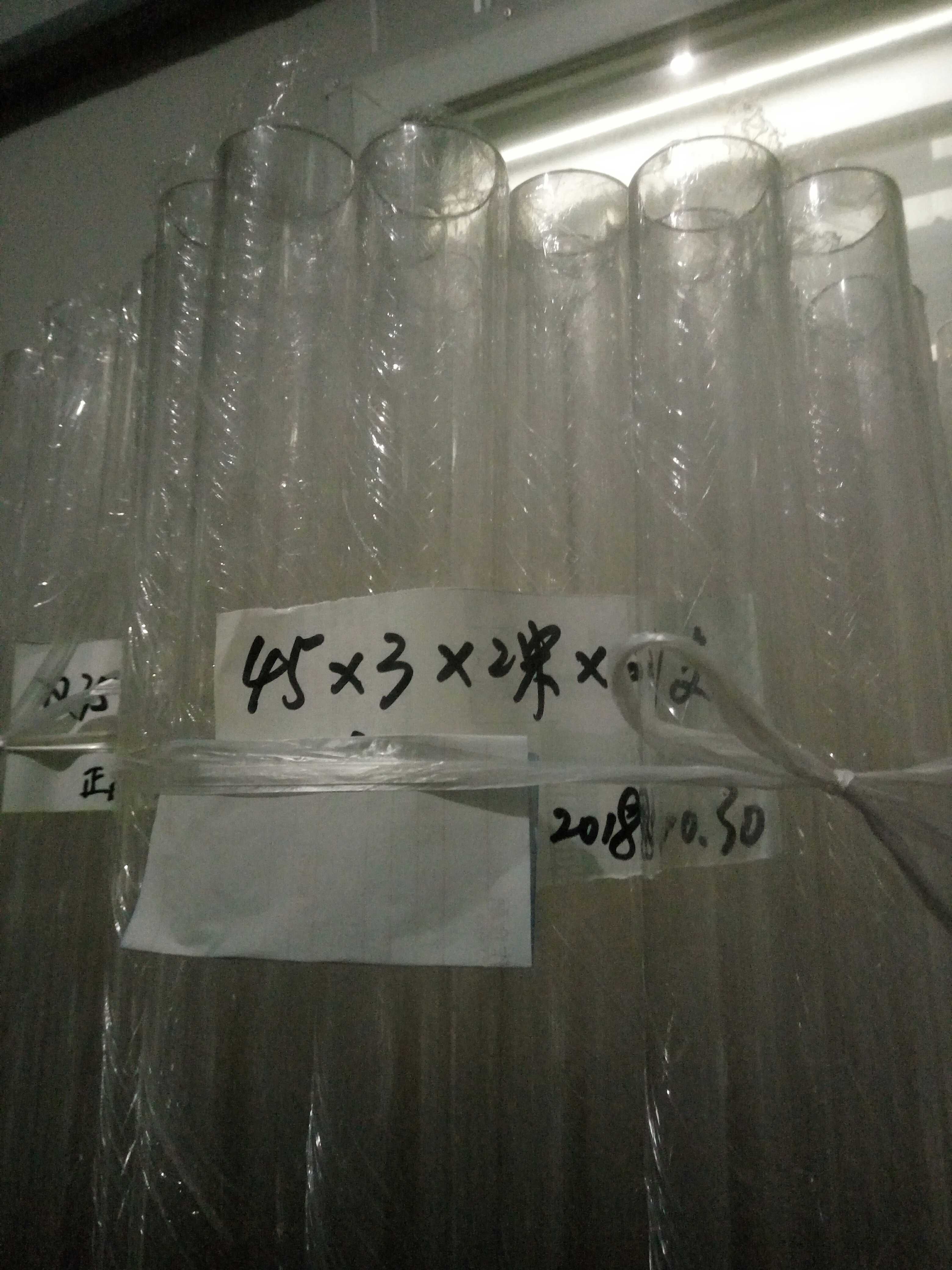 45*3*1000mm high transparent PC round tube one meter price