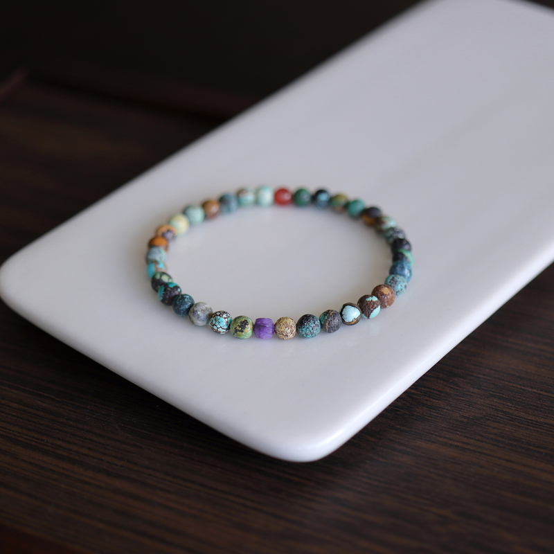 Beautiful Turquoise! Super Stylish Bracelet! Vintage Style Mini Colorful Turquoise Bracelet, Gift for Men and Women
