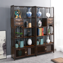 Bogu shelf multi-treasure cabinet Chinese-style antique furniture tea display of display case living-room partition bamboo solid wood shelving shelf