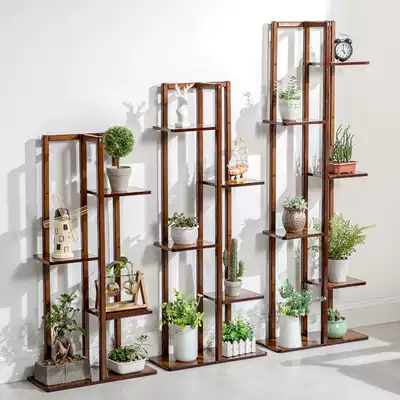 Fancy Nordic indoor home balcony decoration shelf iron living room simple flower pot multi-layer hanger gold Ge