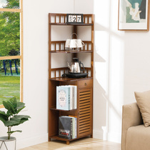 Chinese corner cabinet corner shelf Living room Triangular Wall Corner Cabinet storage rack Bedroom corner Corner Cabinet Bookshelves