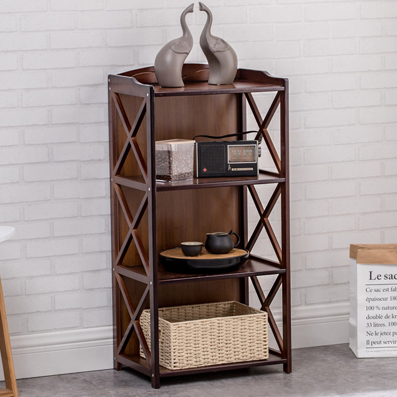 Tea Cabinet Rack Tea Water Table Tea Shelf Bookstand Tea Desk Multilayer Tea Side Cabinet Bamboo Solid Wood Living-room Tea Set Objects Shelf