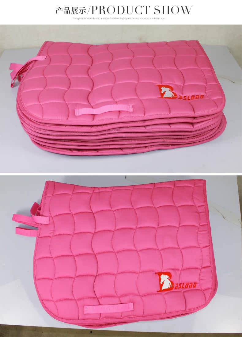 Tám-foot rồng cưỡi ngựa hiển thị thời trang cưỡi yên pad magenta thể thao hiệp sĩ thiết bị trang phục cưỡi ngựa