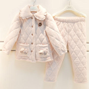 Warm quilted home clothes mommy impression simple autumn and winter