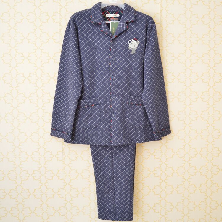 Đặc biệt cung cấp đồ ngủ mùa thu hươu mới mùa thu và mùa đông nam cotton ba lớp ấm cắt thời trang cashmere ấm áp dài tay đồ bộ thể thao nam