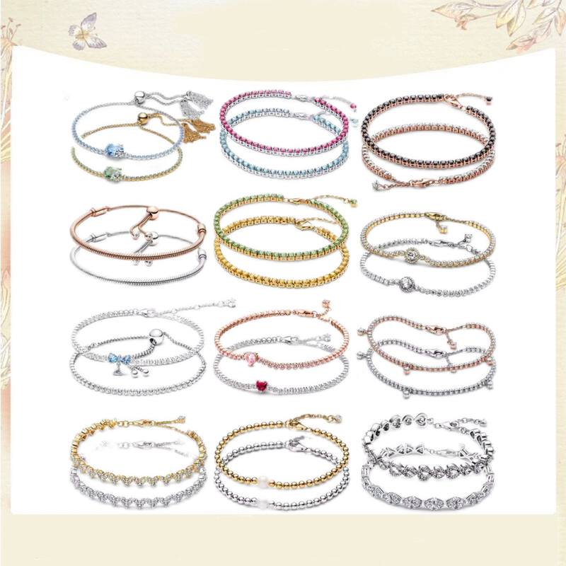 Shining Tennis Multi-Color Bracelet, Interstellar Infinity Gemstone, Heart-Shaped Bow Bracelet, Exquisite Gift