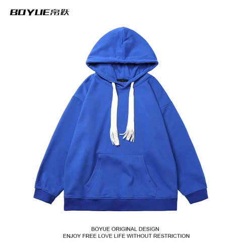 Осенняя плетеная утепленная толстовка для отдыха, толстовка с капюшоном, оверсайз, на шнурках