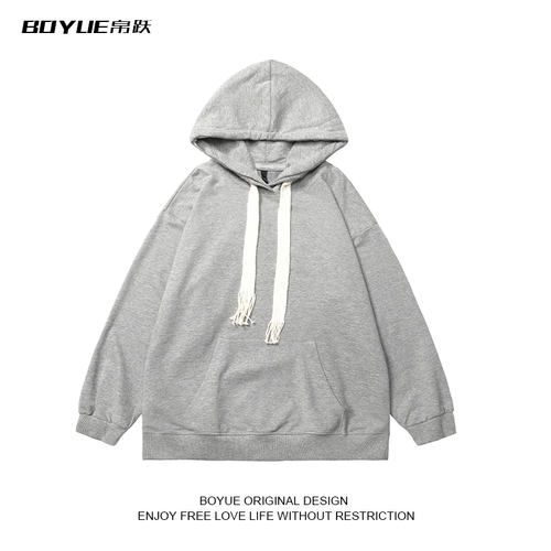 Осенняя плетеная утепленная толстовка для отдыха, толстовка с капюшоном, оверсайз, на шнурках