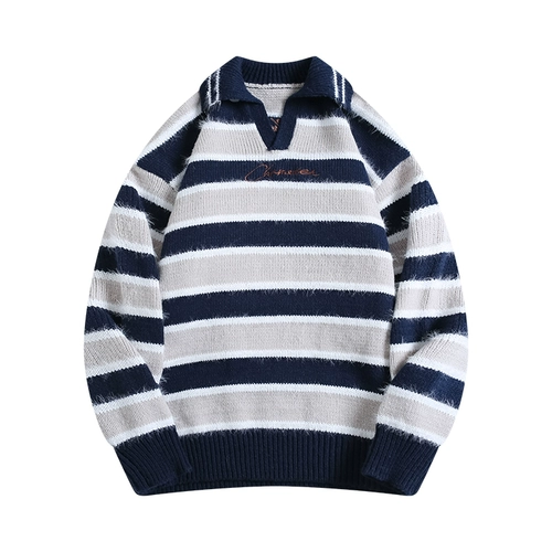 Трикотажный свитер, дизайнерская футболка подходит для мужчин и женщин, с вышивкой, тренд сезона