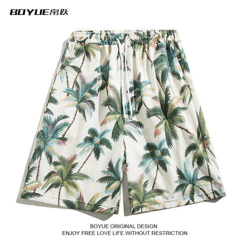 Boyue Boyue Summer Beach Shorts носит быстросохнущие, Sanya Travel, Sanya Surfing, Lazy Casual 𫔮 Шорты мужчины