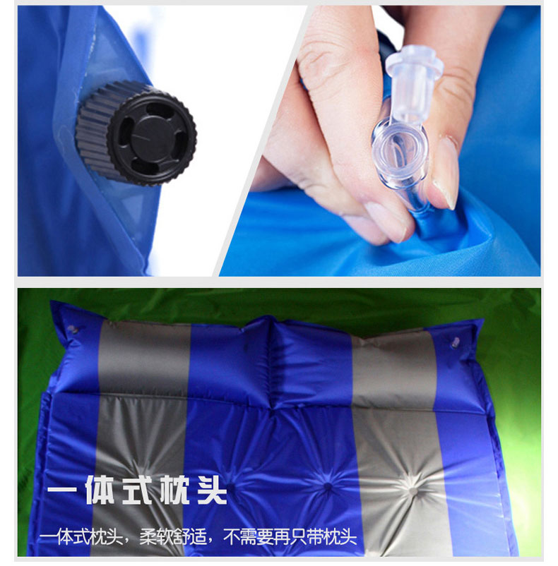 Pad chống ẩm đôi nệm không khí tự động dày lên mở rộng siesta mat dã ngoại mat cắm trại mat sản phẩm ngoài trời - Thảm chống ẩm / Mat / Gối tấm xốp lót sàn