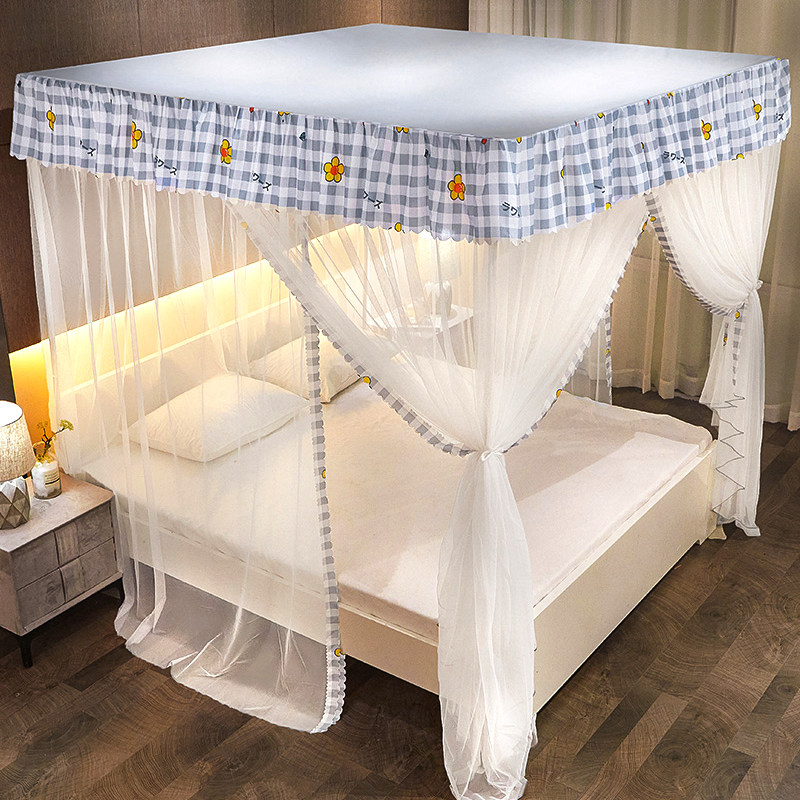 Mosquito net anti-dust top cloth bed curtain Home bedroom floor mosquito nets convenient to remove and wash 2021 new princess palace