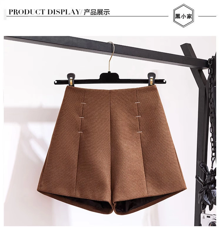Wow quần legging rộng quần nữ mùa thu đông 2018 mới mặc một từ phiên bản tiếng Hàn của quần len cạp cao cỡ lớn mùa đông quần
