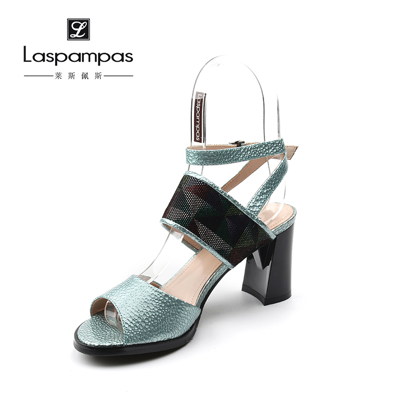 Laspamaps Lespace 2019 Special Cabinet New Spring Listed Comfort Goat Leather High Heel Fashion Sandals