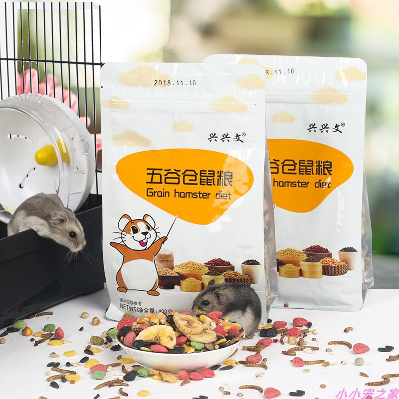 Hamster food luxury nutrition staple food supplies flower branch mouse bread worm dry feed golden bear melon seeds small pet snacks
