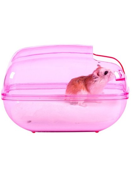 仓鼠洗澡浴盆金丝熊超大号透明浴室两用厕所外接浴房浴缸浴沙用品