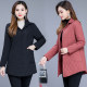 Middle-aged and elderly women's thin cotton-padded clothes mid-length self-cultivation 50-year-old mother autumn and winter tops fashion thick coat