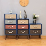 Северная и американская спальня с четырьмя шкафами шкафа шкафа для хранения сплошной древесины Простой современный комбинированный шкаф