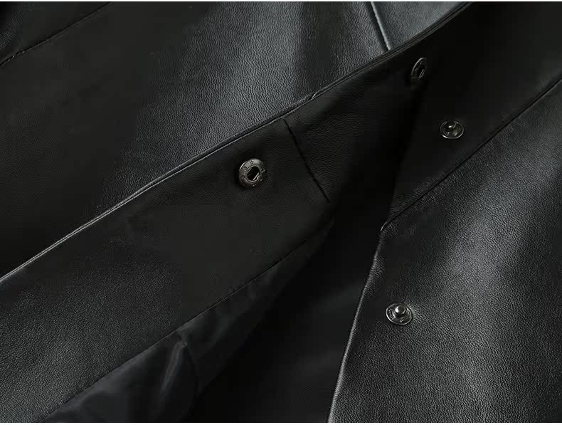 Papo Shidi 2018 mùa thu mới Hained leather leather nữ cộng với áo khoác dài bằng da cừu Hàn Quốc áo da cừu