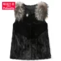 Pabo Shiti 2018 mùa xuân và mùa thu mới Haining mink fur cỏ ladies fox fur collar chiến đấu da lộn áo khoác thủy triều áo parka zara nữ lót lông