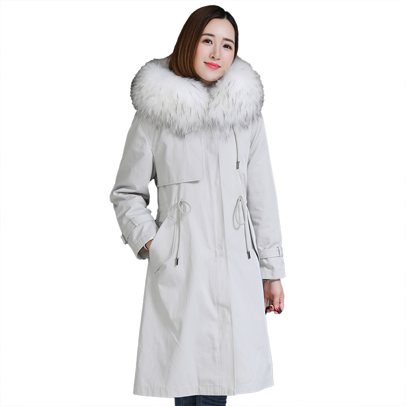 Manteau de fourrure femme POBOSITY     en Poils de lapin rex - Ref 3175194 Image 5