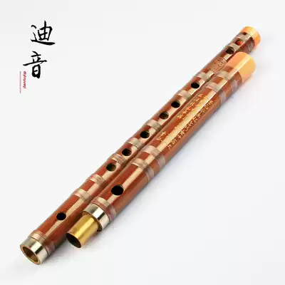 Flute Test Exam Bamboo flute playing professional single white copper horizontal flute-Ming vocal instrument-Ding Xiaoming