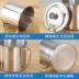 Cốc inox miệng có nắp trẻ em mẫu giáo trẻ em bằng thép không gỉ cốc nhỏ có tay cầm bình trà cổ điển Tách