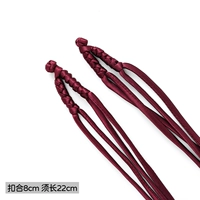 Длинная хвоста, чонсамская пряжка [фиолетовый красный] 2/сумка