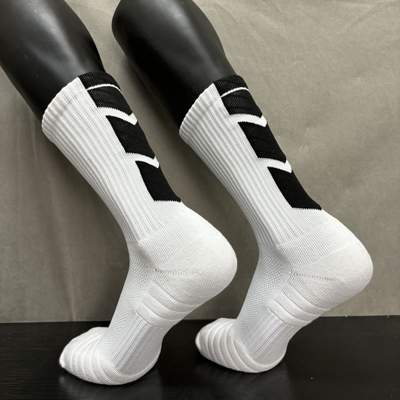 High-Quality Socks, Pure White Socks, Football Socks, Towel Bottom Socks, Men's and Women's Sports Short Socks, Basketball Mid-Calf Socks, Long Socks
