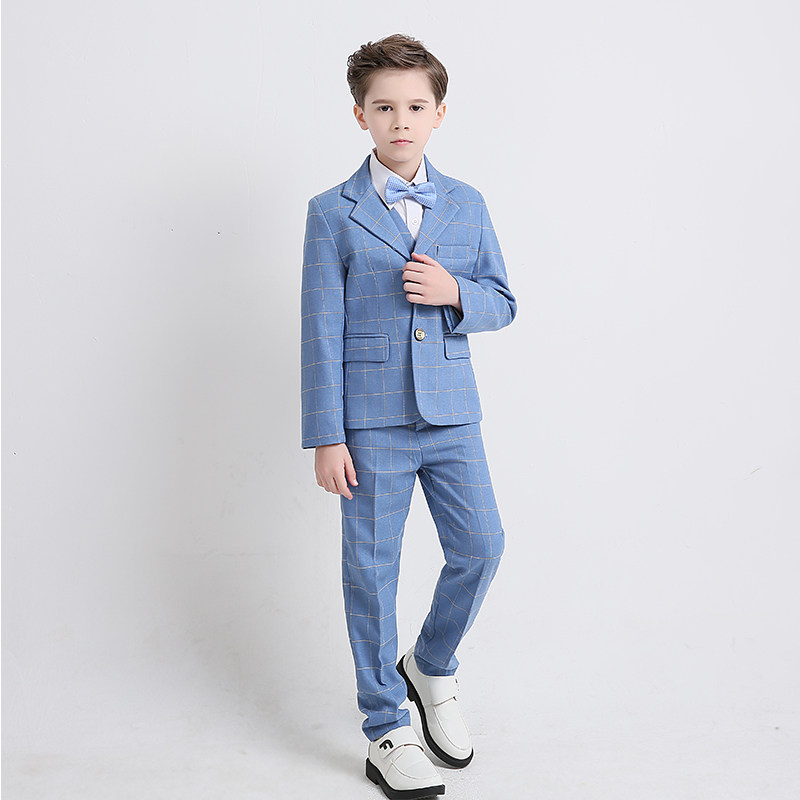 Children's small suit suit boy suit flower girl dress boy baby little host costume jacket spring and summer