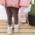 Cô gái cộng với nhung xà cạp dày mùa đông quần bé mới nữ Hàn Quốc baby Tháng Tư 01-ngày 03 tuổi bên ngoài mặc quần ấm áp