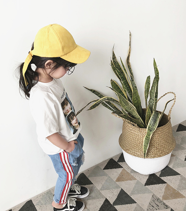 Bé gái tay ngắn 2018 hè mới Thời trang trẻ em cho bé nửa tay áo thun cotton trắng 2 áo 1-3 tuổi 4 áo thun trẻ em thái lan