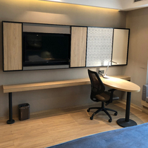 Hotel hotel one-piece computer desk TV horizontal cabinet Express room B & B apartment integrated TV background wall customization