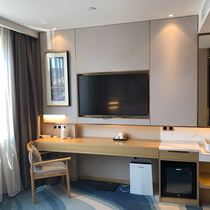 Customized hotel spray paint furniture integrated table homestay room apartment conjoined computer desk TV cabinet refrigerator cabinet