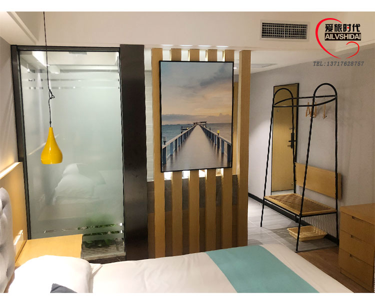 Khách sạn tiêu chuẩn phòng lớn giường đầy đủ đồ nội thất phòng đơn giường mềm gói giường TV tủ hành lý giá viết bàn - Nội thất khách sạn tu quan ao