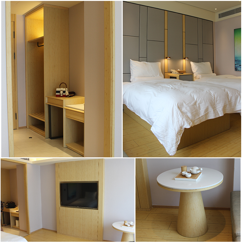 Full season hotel with the same furniture bed standard room 1 2 meters double room bed and breakfast guest room hotel full set of TV cabinet customization