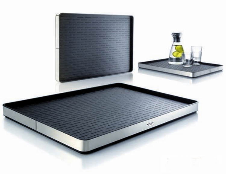 mopa large Nordic plastic tray rectangular tea cup water cup plate home living room tea tray tea set storage ins