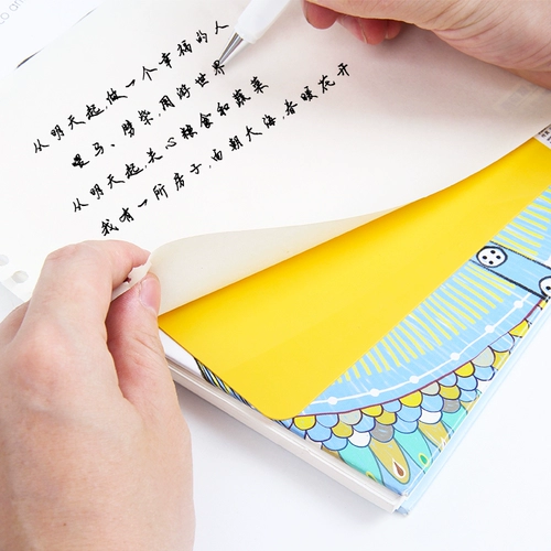 Блокнот для школьников, свежий настольный коврик, пластиковая каллиграфия, канцтовары