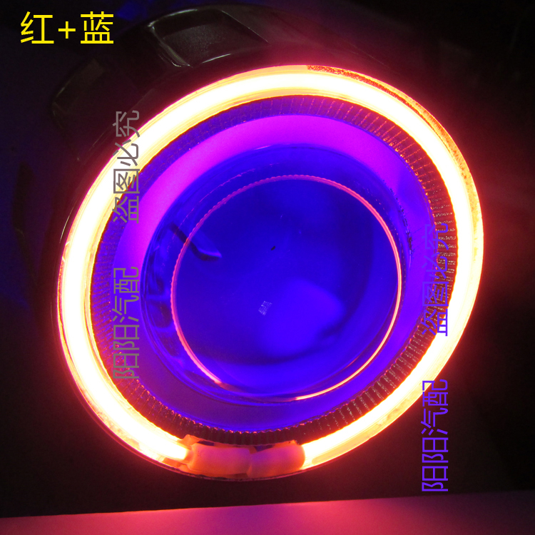 Sanyang tuần tra 180ABS đèn pha sửa đổi ống kính thiên thần mắt quỷ mắt Sanyang tuần tra 180 đèn pha Xenon - Đèn HID xe máy đèn pha laser cho xe máy
