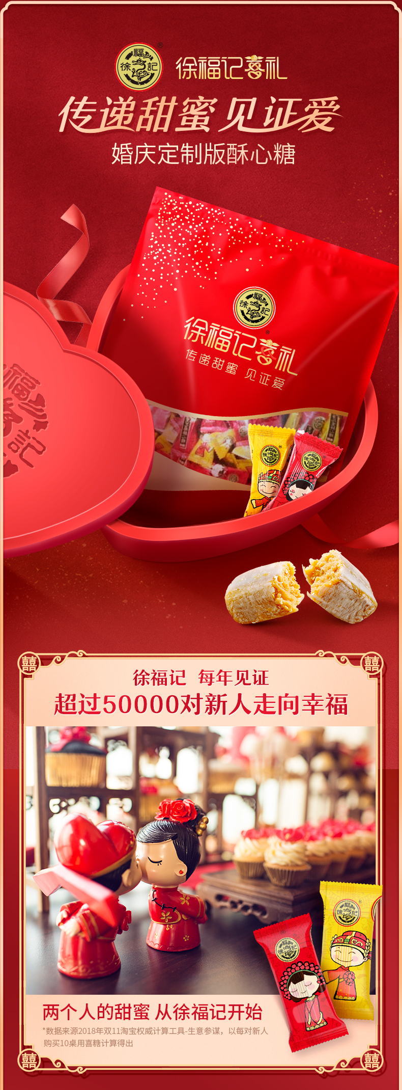 徐福记 混合口味花生酥心糖 1KG 图1