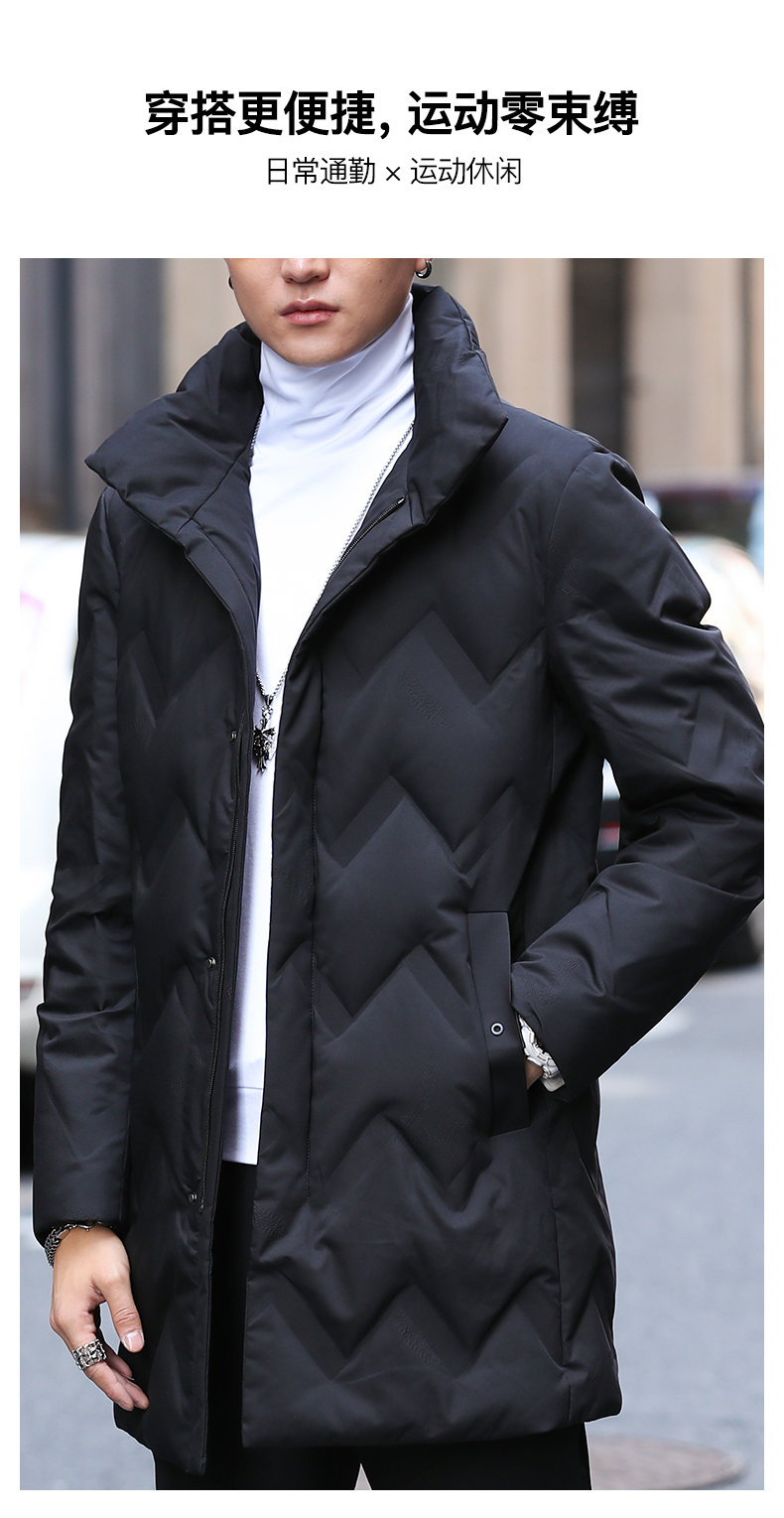 STAVA斯得雅 男士立领加厚羽绒服 90%含绒量 防泼水面料 图1