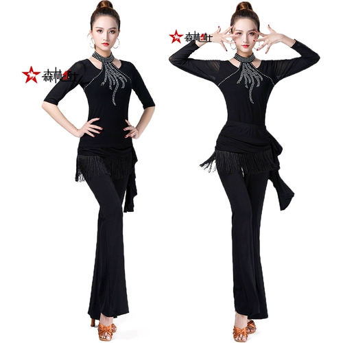 Новая одежда Gittaba, без аквариумная танцевальная одежда, женский латинский танец Liu, Diamond Dance Clothing