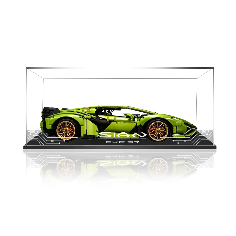 Акриловая витрина для Lamborghini SIAN Lightning 42115, прозрачная пылезащитная коробка для хранения моделей LEGO