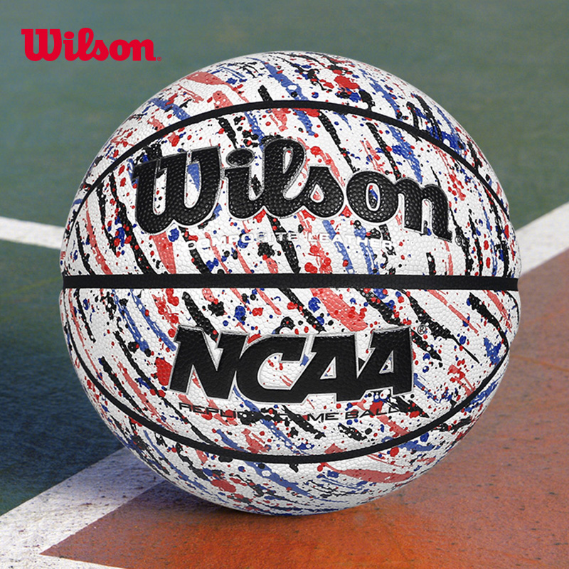 Official Wilson Weir wins basketball NCAA Tournament 7 with a splash of ink patterned pu adult hand feel wear-resistant