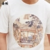 Áo thun cotton cây Ý mùa hè gió quốc gia nam nguyên bản Áo thun ngắn tay trẻ trung xu hướng cổ tròn Áo thun nam giản dị - Áo phông ngắn Áo phông ngắn