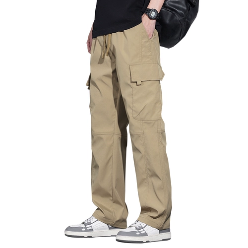 Мужские штаны, повседневные брюки, оверсайз, свободный крой